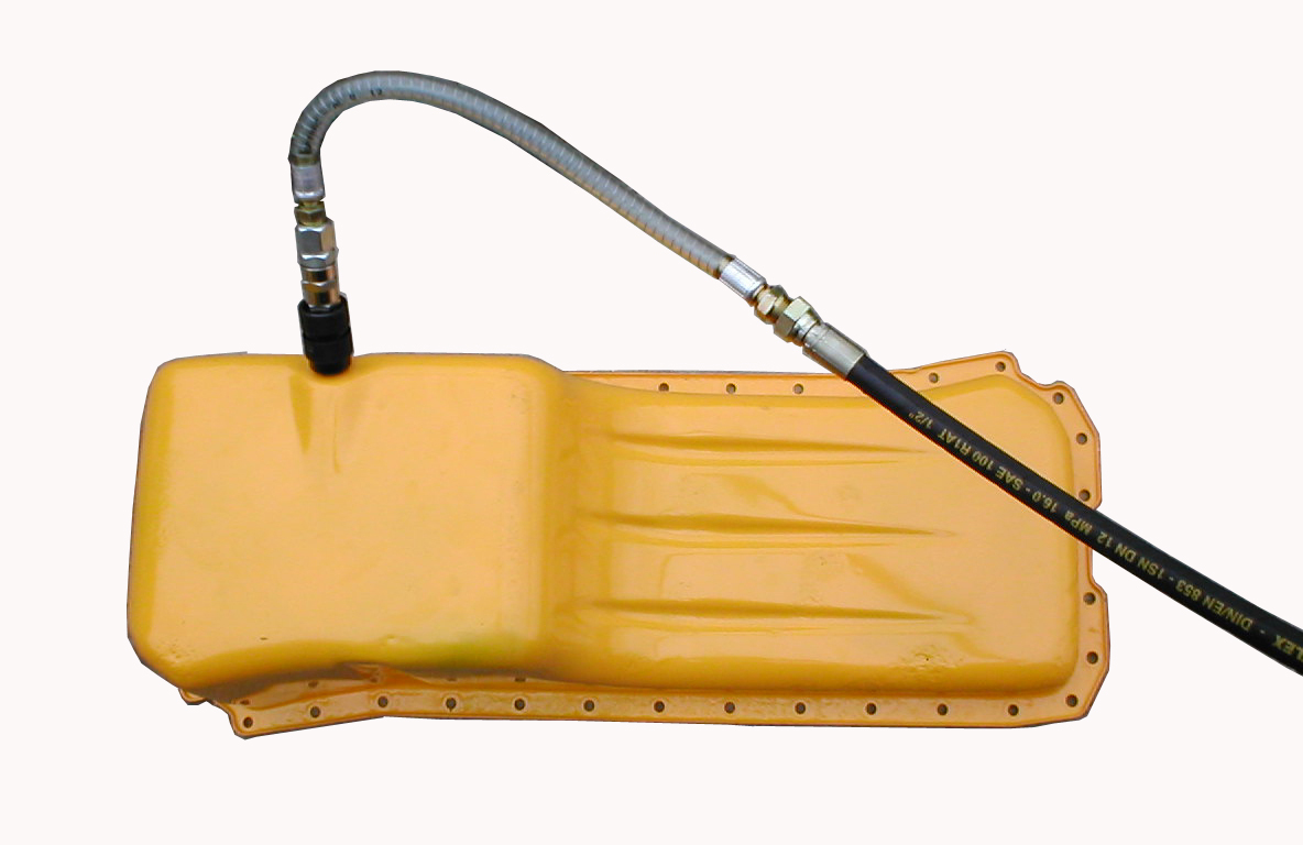 From the sump, to the pump, to the storage tank. 